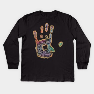Hand from I will Fight Kids Long Sleeve T-Shirt